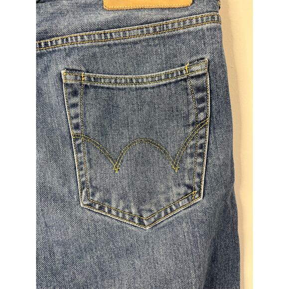 EDWIN ED-80 Made in Japan Slim Tapered Jeans SZ 31x32 Medium Blue Faded - Picture 6 of 9